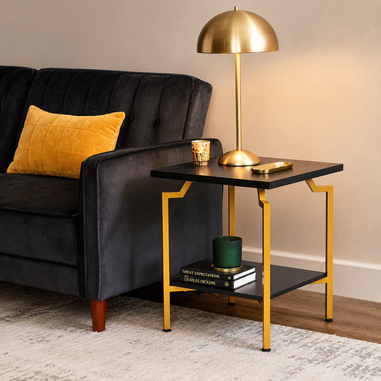 Hickory Crown Sofa Bed Side Table AJWPK