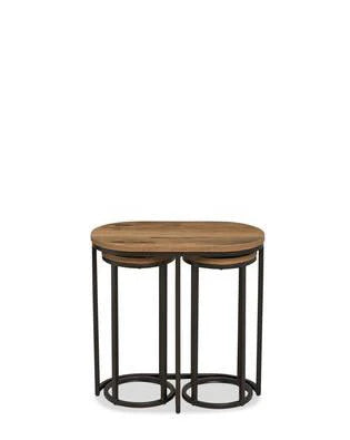Round Nesting Living Lounge Bedroom Side Tables (Set of 3)