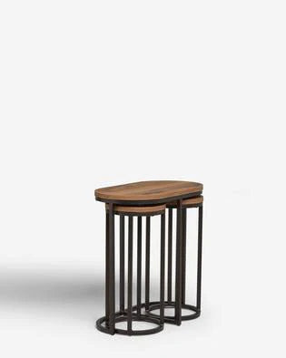 Round Nesting Living Lounge Bedroom Side Tables (Set of 3)