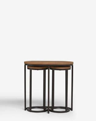 Round Nesting Living Lounge Bedroom Side Tables (Set of 3)