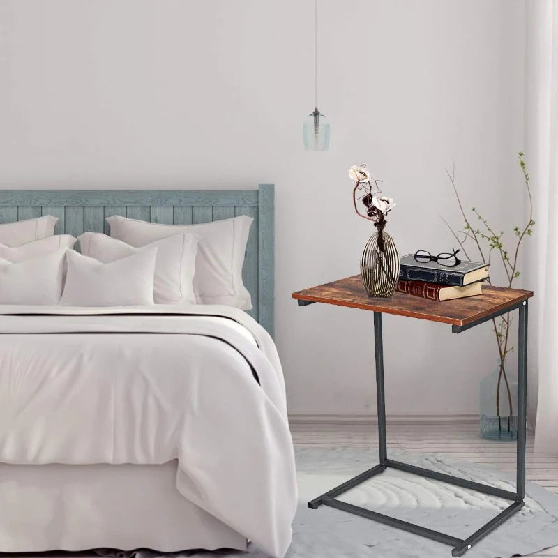 Straight Rectangle Coffee Office laptop Bedroom Side Table (MDF)