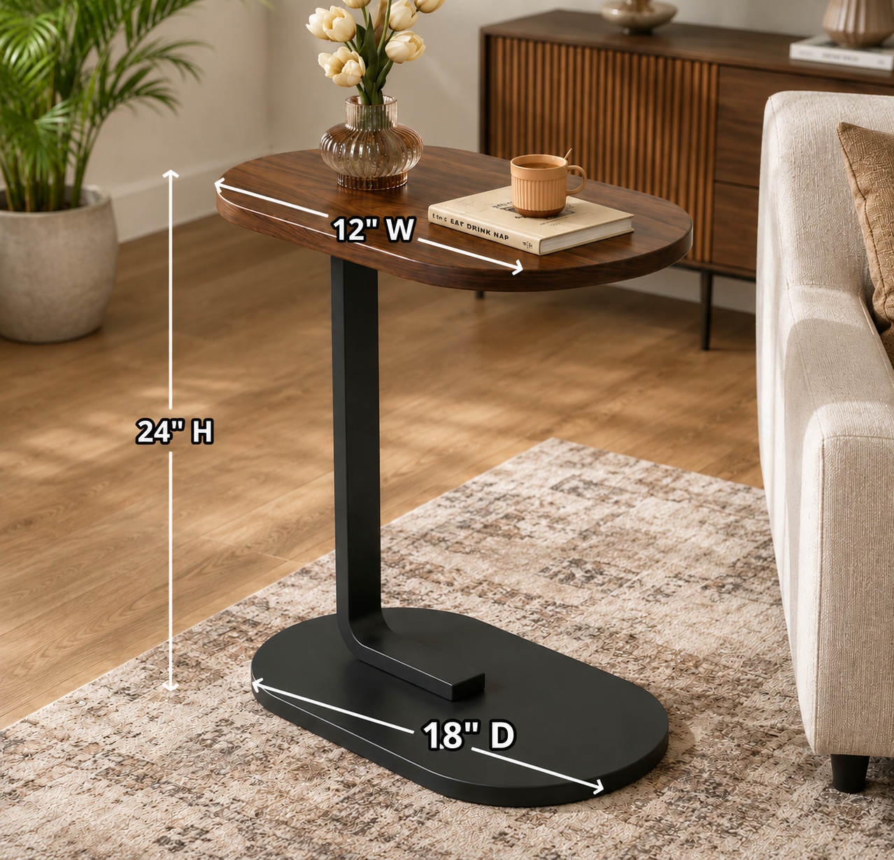 Oval Coffee Side Table AJWPK