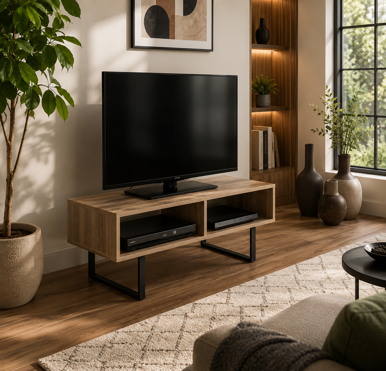 TV Console Storage Table Decor AJWPK