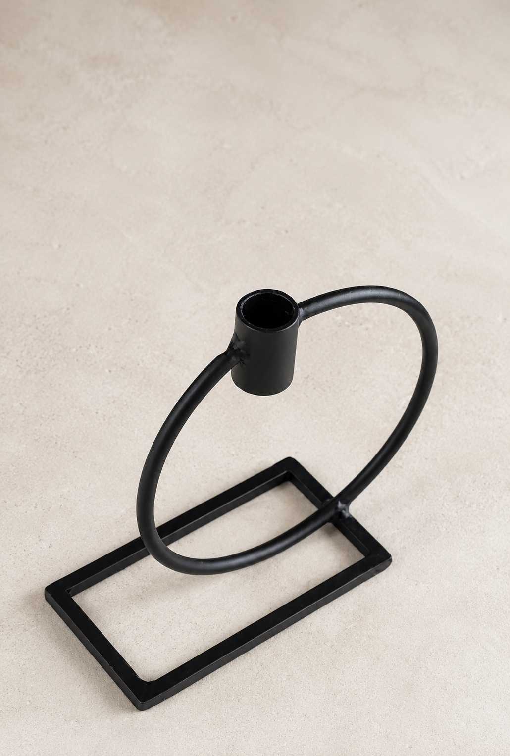 Modern Black Metal Candlestick (Set of2 pcs) AJWPK