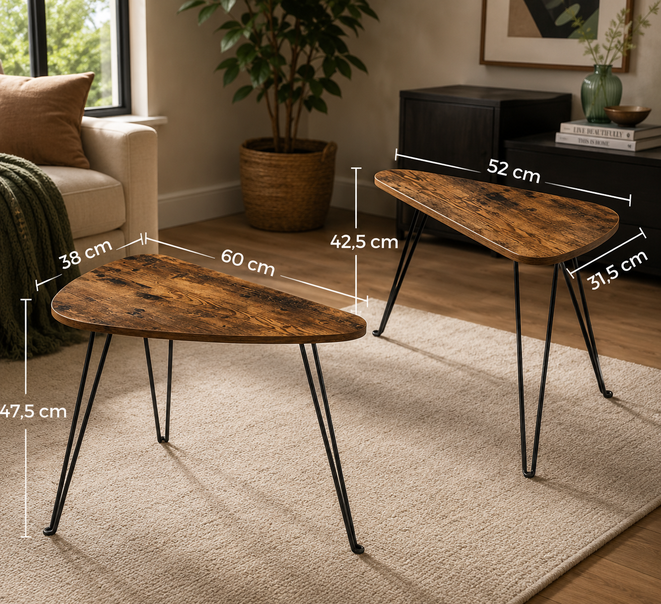 Lotus Moon Coffee Center Nesting Tables AJWPK