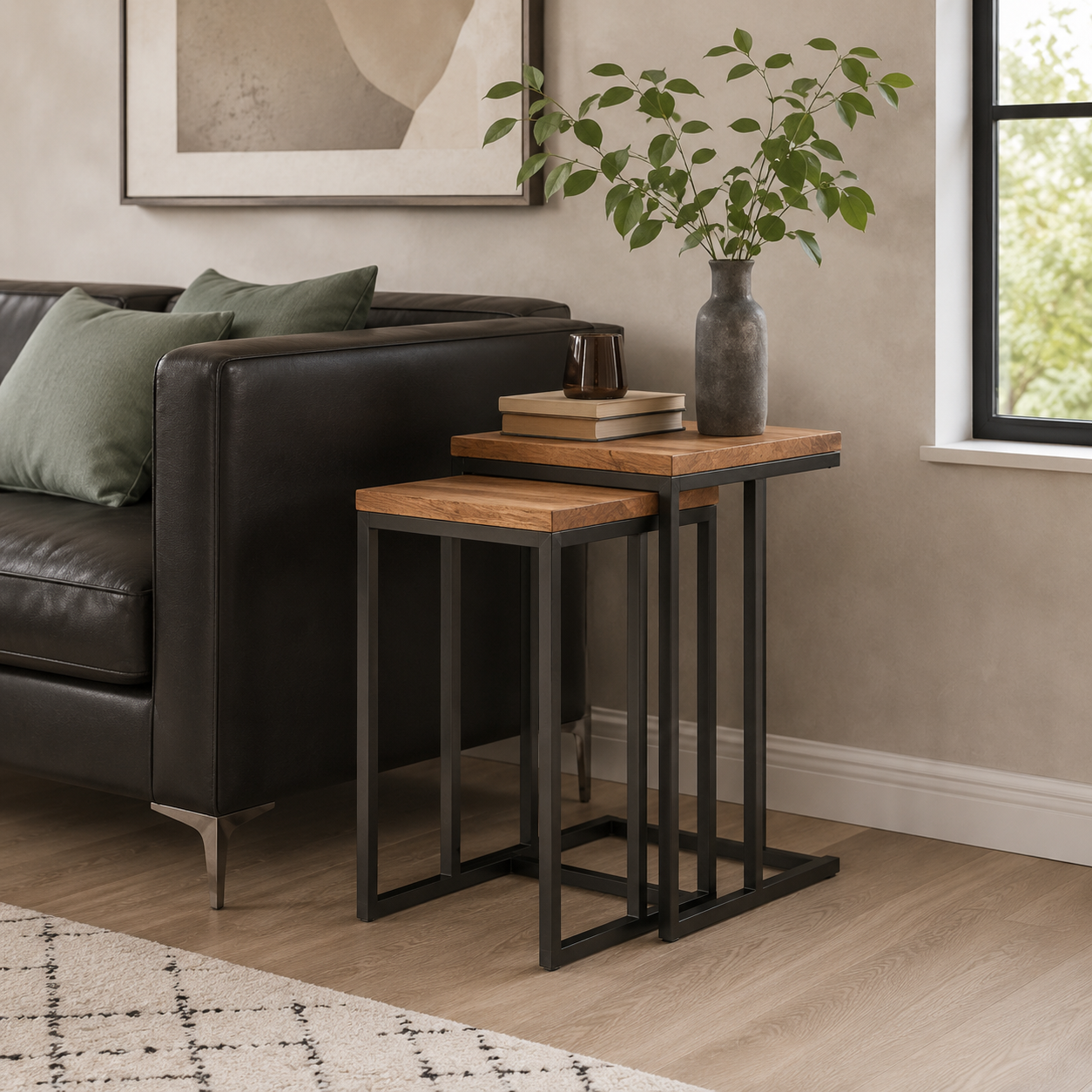 Strine Nesting Tables Set (2 Piece) AJWPK