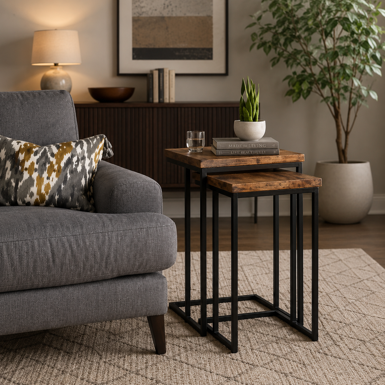 Strine Nesting Tables Set (2 Piece) AJWPK