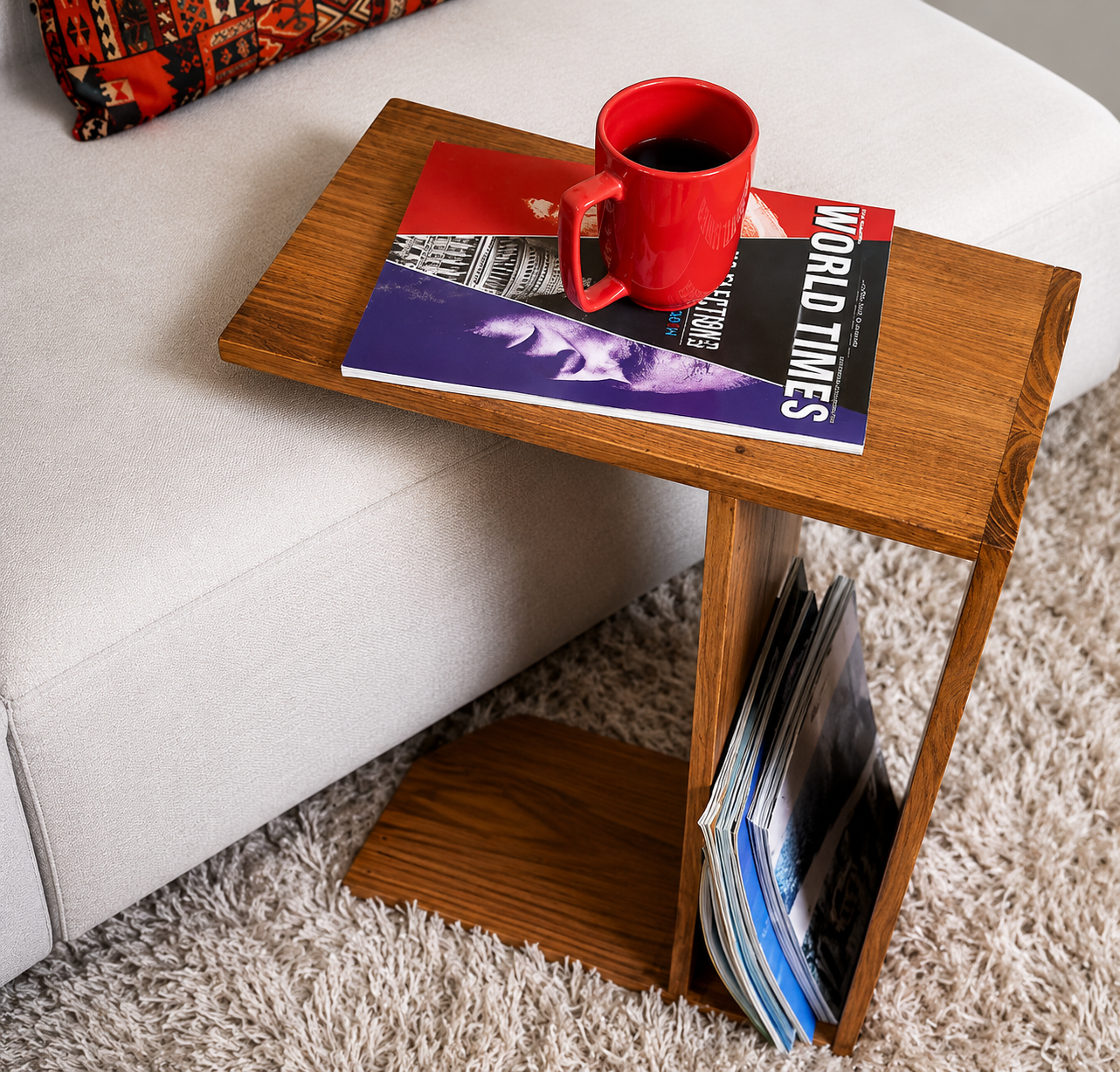 Loafy Arm Bed Side Table AJWPK