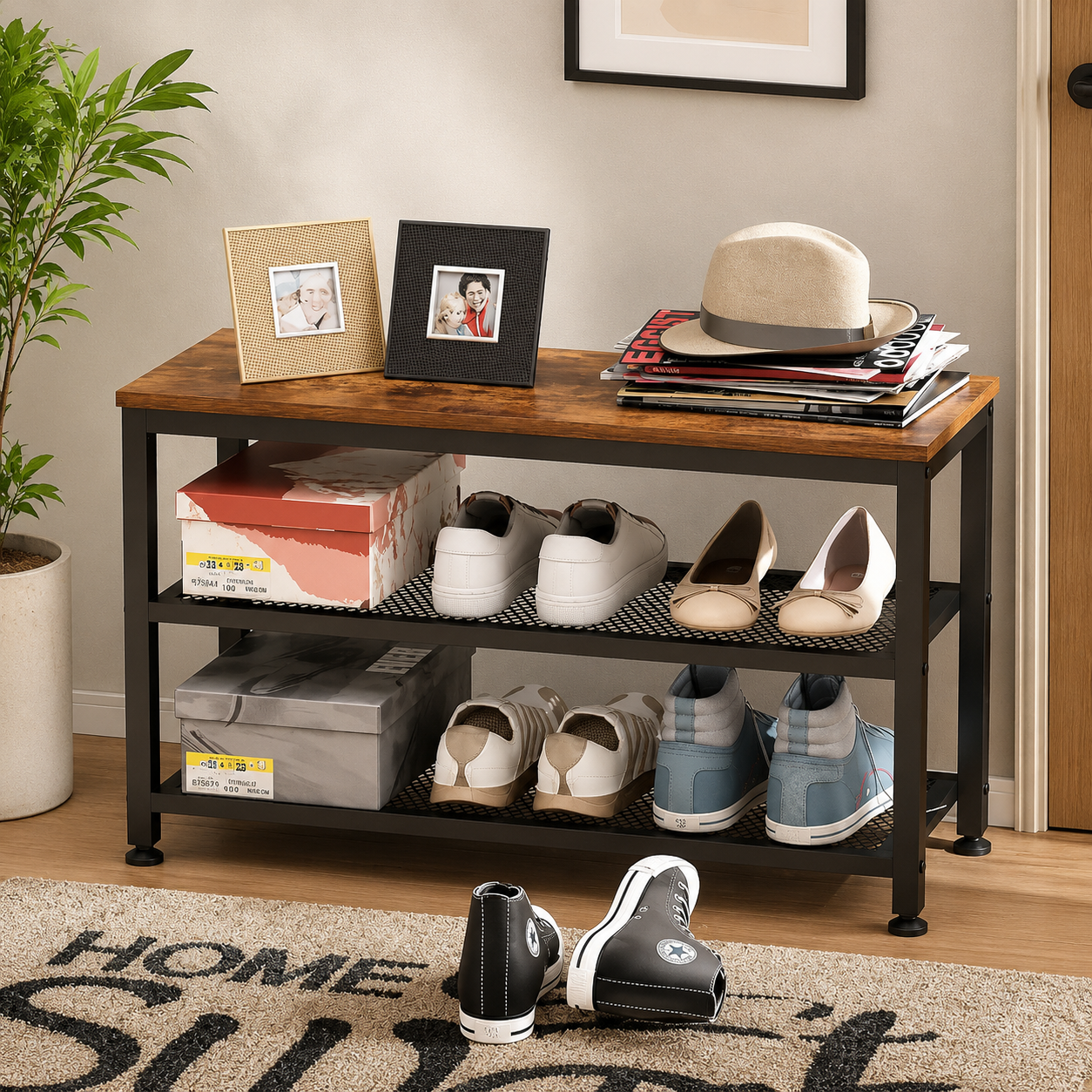Shoe Keys Storage Organizer Rack AJWPK