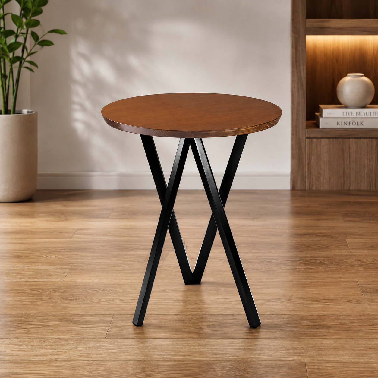 Modern Round Accent Table AJWPK