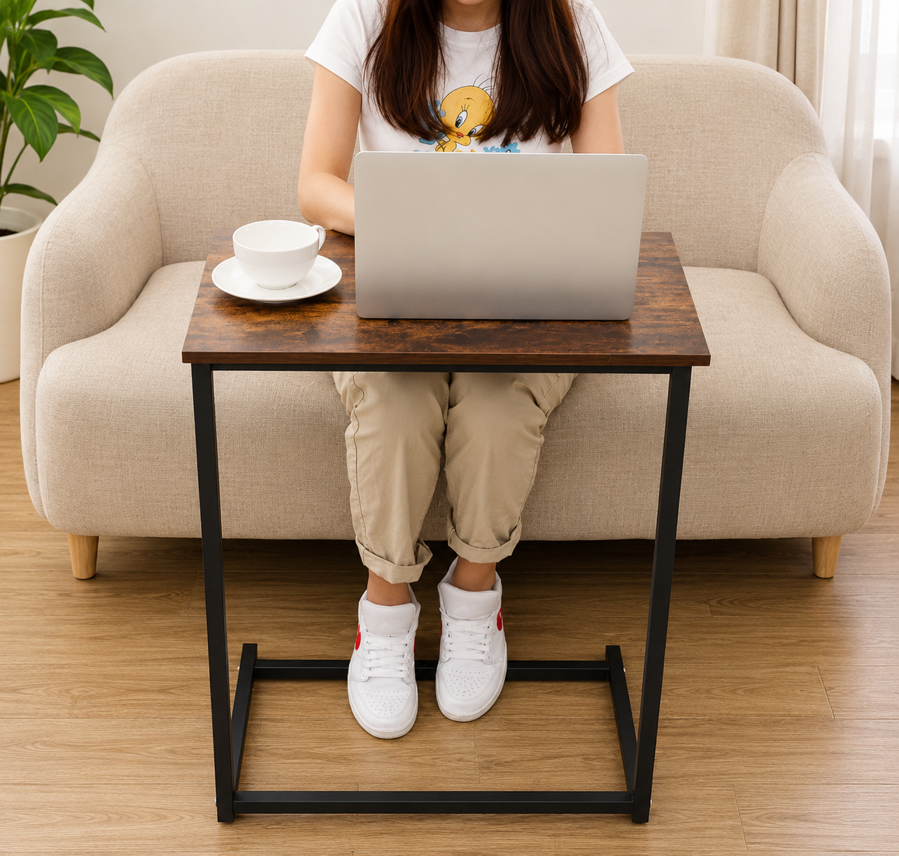 Straight laptop Bedroom Side Table AJWPK