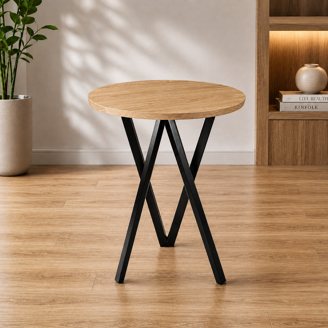 Modern Round Accent Table AJWPK