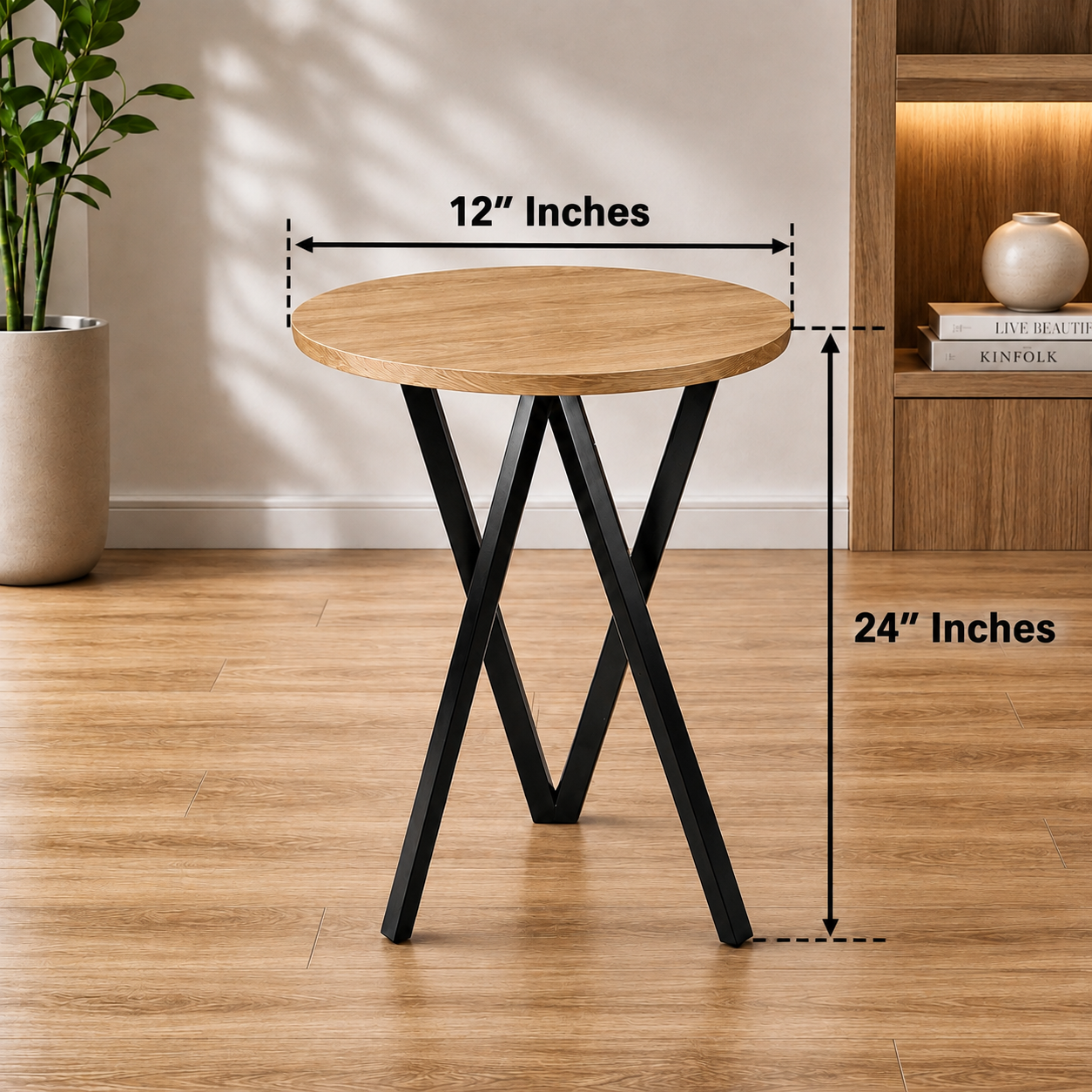 Modern Round Accent Table AJWPK