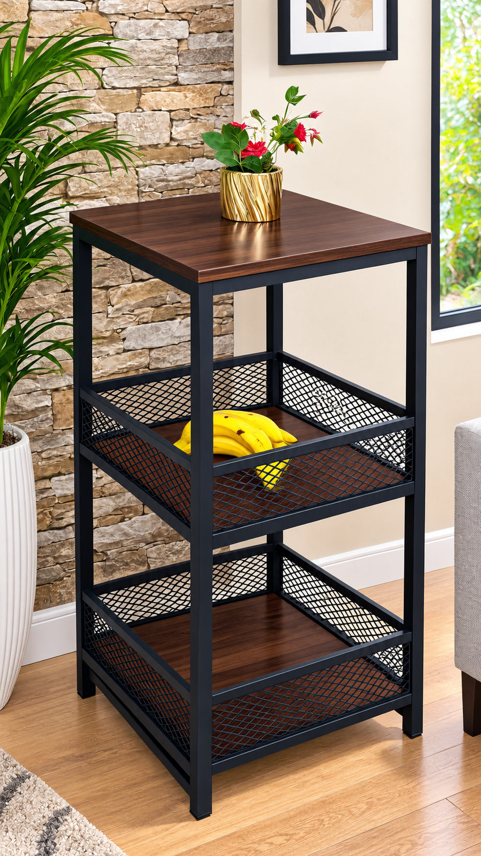 Rustic Industrial Utility Shelf AJWPK