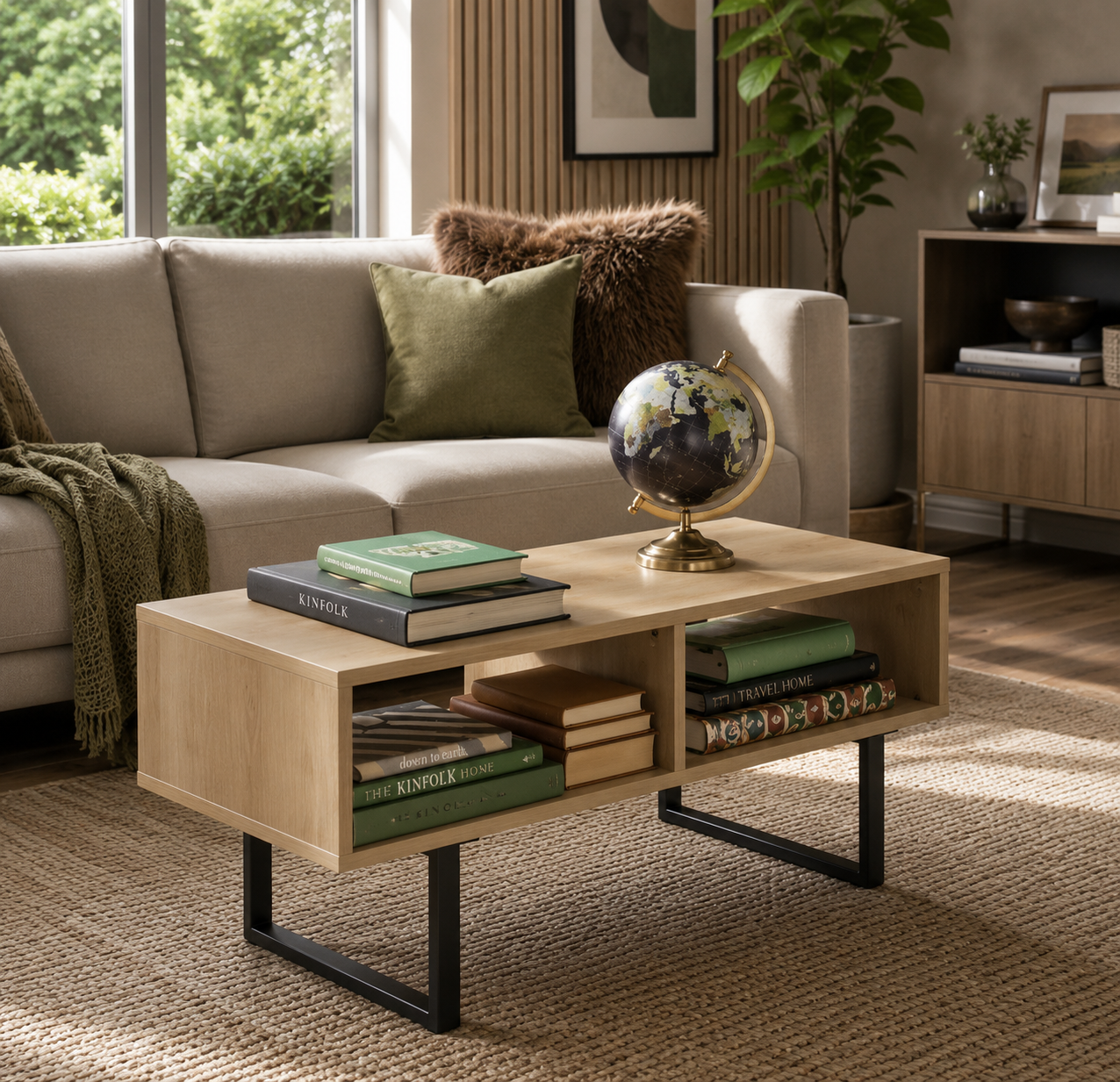 TV Console Storage Table Decor AJWPK