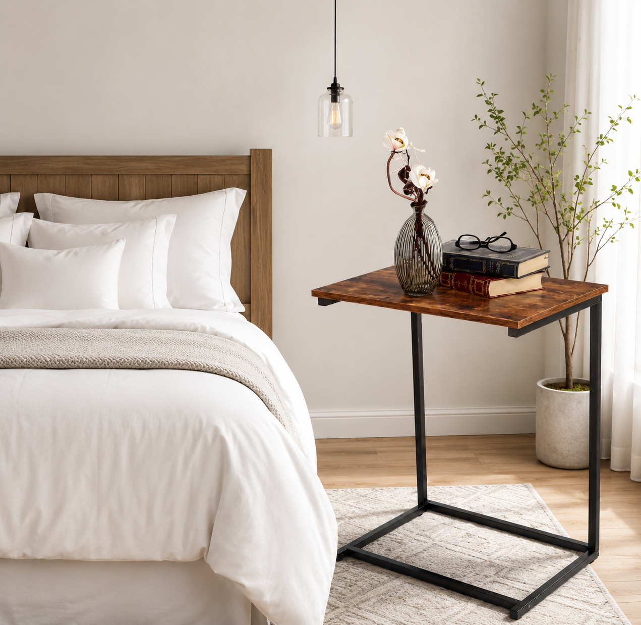 Straight laptop Bedroom Side Table AJWPK
