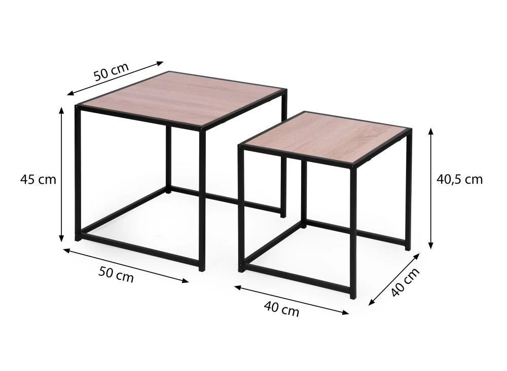 Spoza Living Lounge Coffe Center Nesting Tables