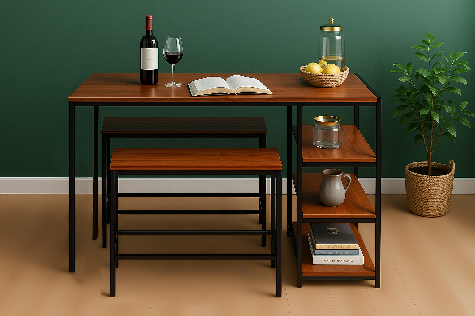 3-Piece Wooden Table