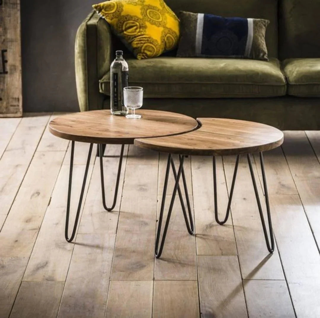 Moon Dance Living Lounge Center Coffee Nesting Tables (Set of 2)