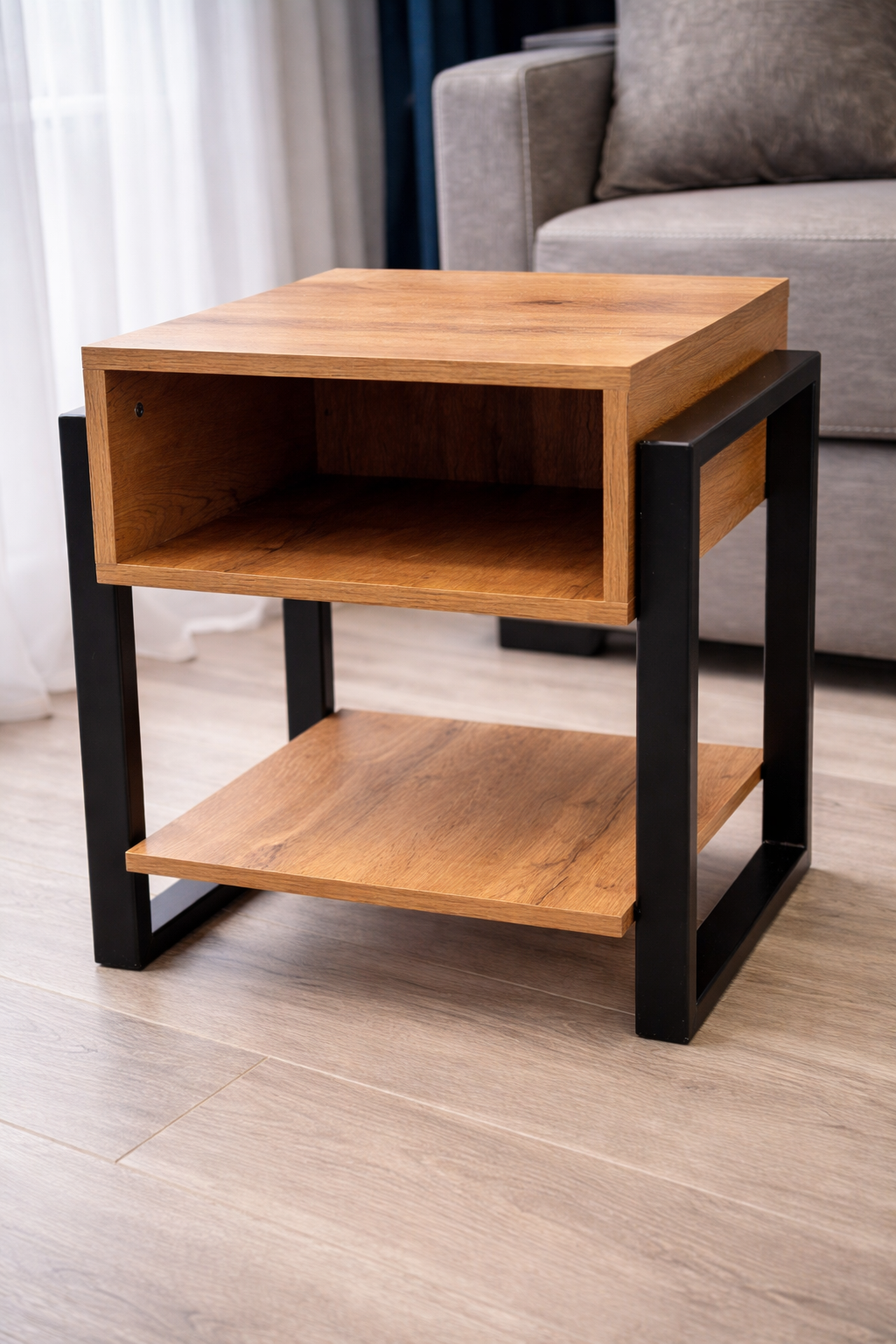 End Table with Storage Shelf AJWPK