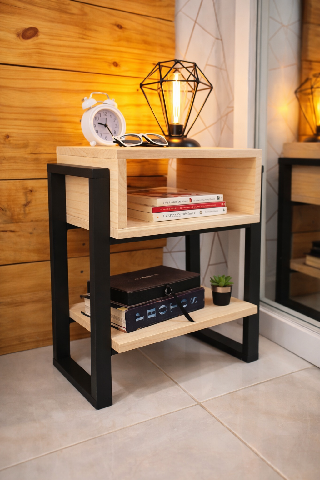 End Table with Storage Shelf AJWPK