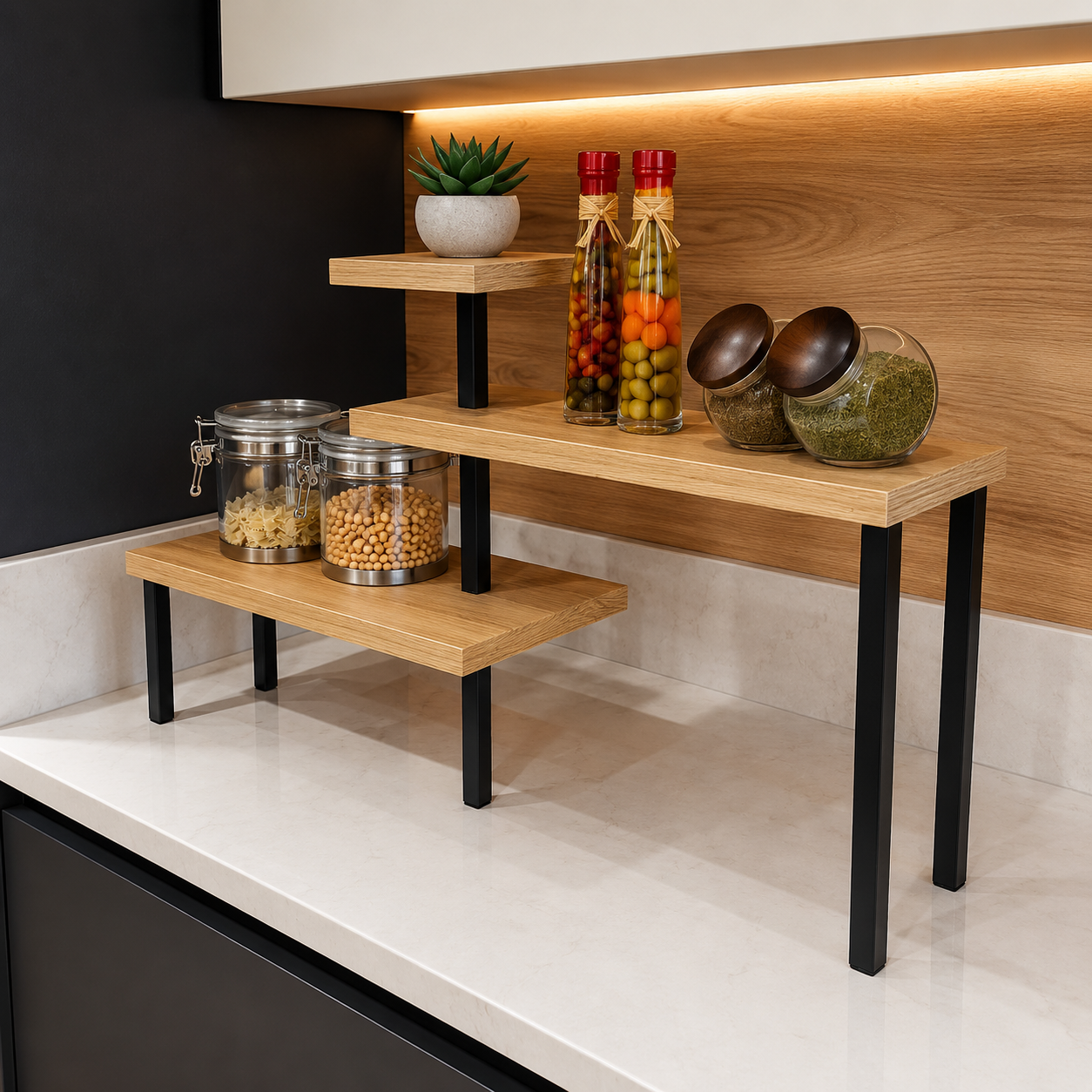 Ziggy Zone Corner Kitchen Spice Salt Organizer Storage Shelve Rack AJWPK