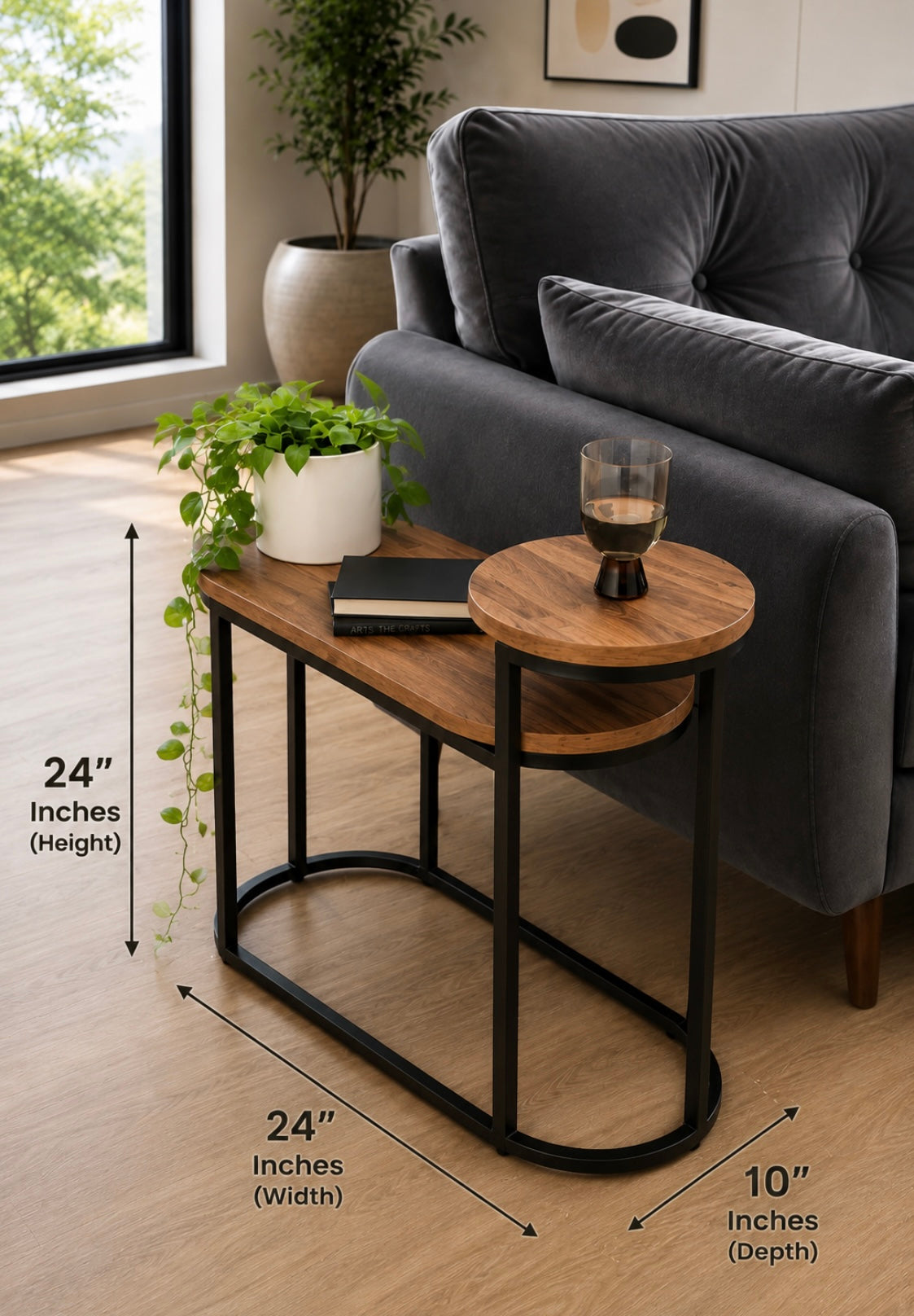 Space Saving Sofa Side Table AJWPK