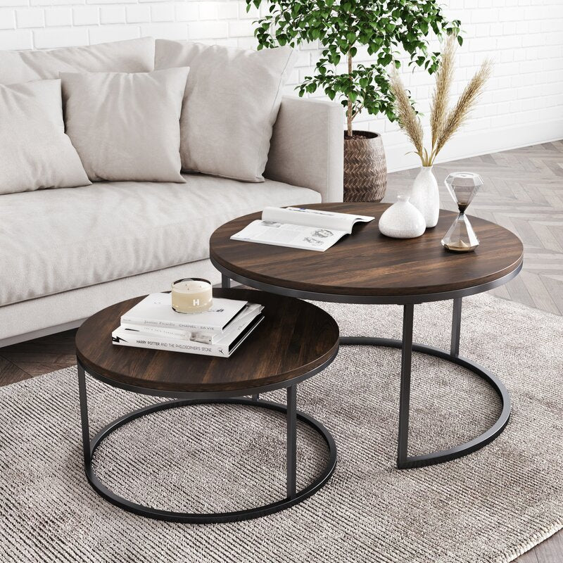 Maywood Nesting Living Loung Drawing Room Centre Tables (Set of 2)
