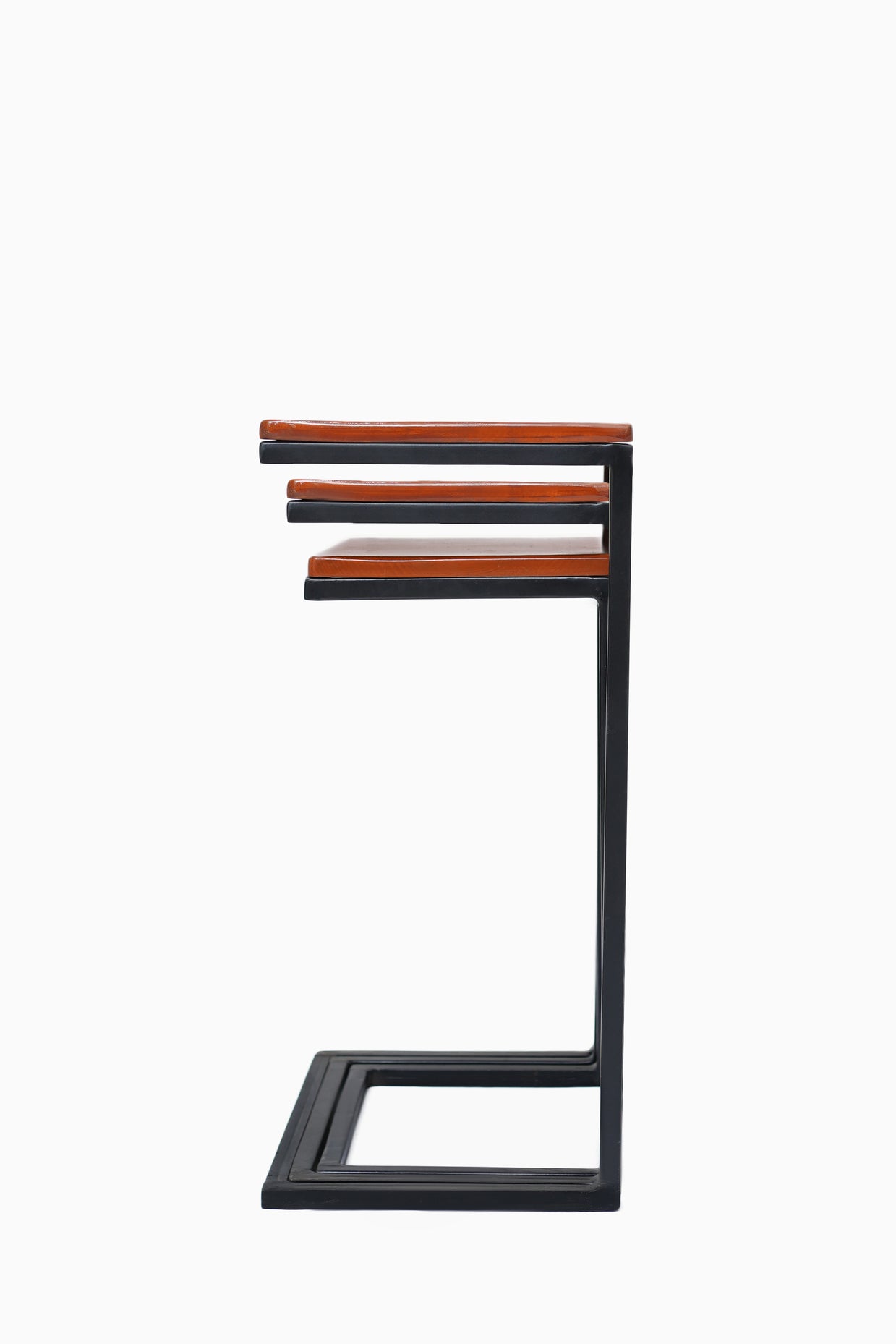 Set of 3 Wooden C-Tables