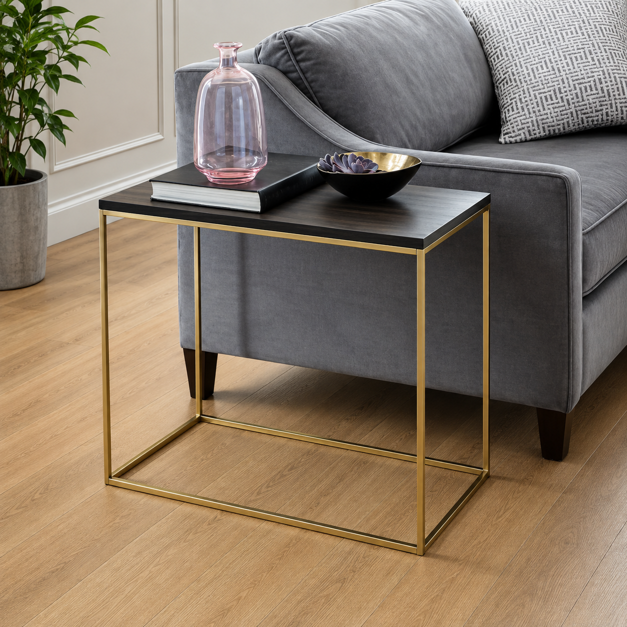 Modern Metal Frame End Table AJWPK