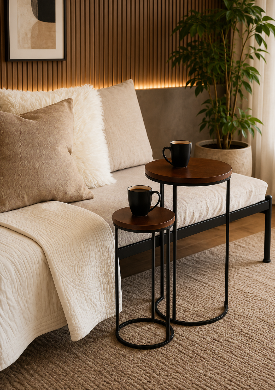 Sleek Round Tables AJWPK