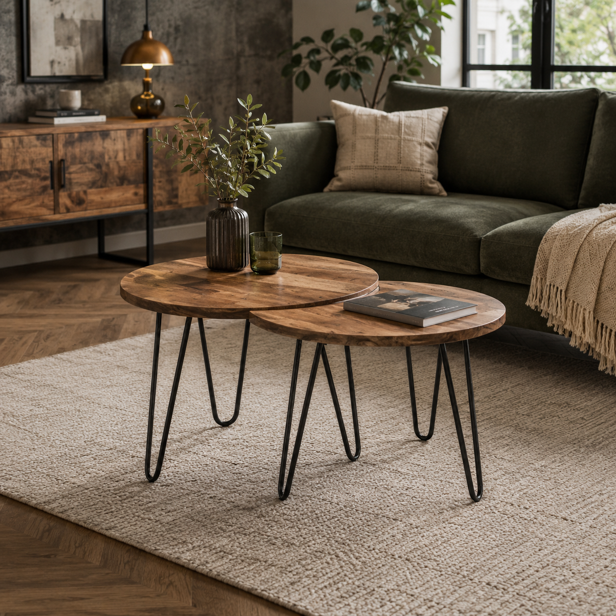 Moon Dance Coffee Nesting Tables (Set of 2) AJWPK