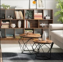 Keema Bunching Living Drawing Room Centre Nesting Coffee Tables (Set of 2)