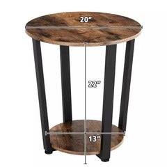 Douxlife Lounge Living Bedroom Side End Table (2Tier)