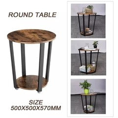 Douxlife Lounge Living Bedroom Side End Table (2Tier)