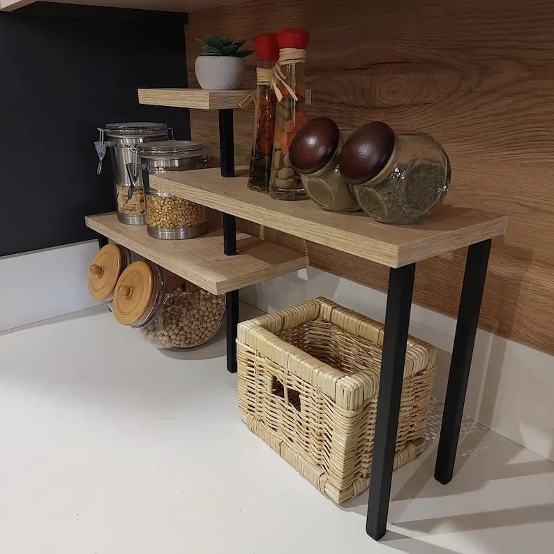 Ziggy Zone Corner Kitchen Spice Salt Organizer Storage Shelve Rack