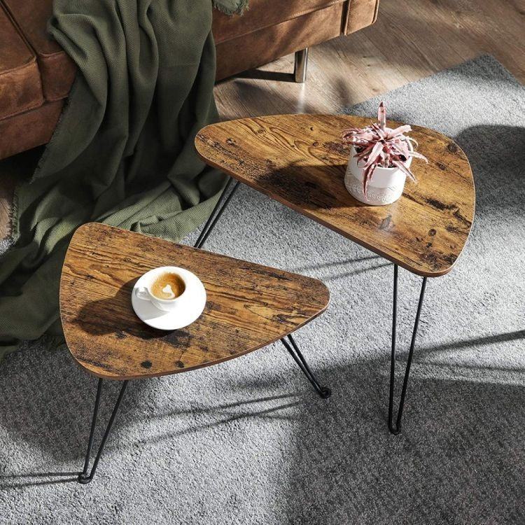 Lotus Moon Living Lounge Coffee Center Nesting Tables
