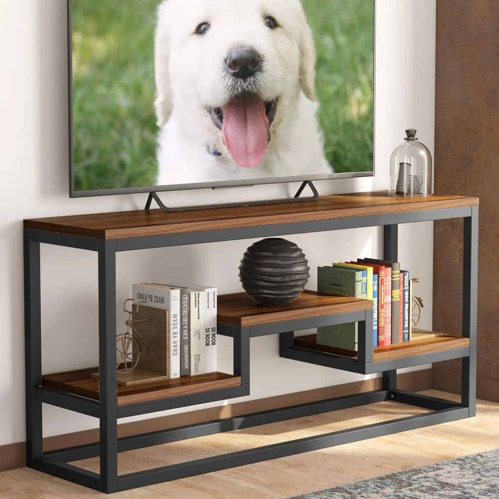 The Paysan Bookcase Shelve Console Table Decor