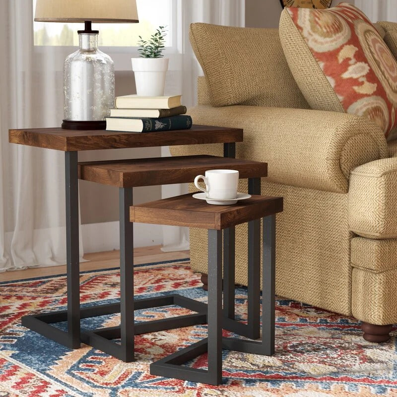 Centra Nesting Bedside Coffee Laptop Office Tables (Set of 3)