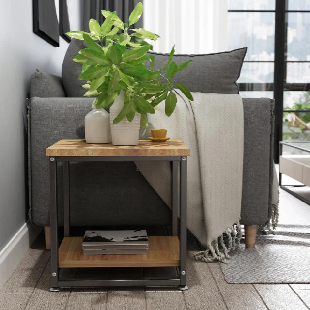 End Sofa Side living Lounge Drawing Table (2 Tier)-Special