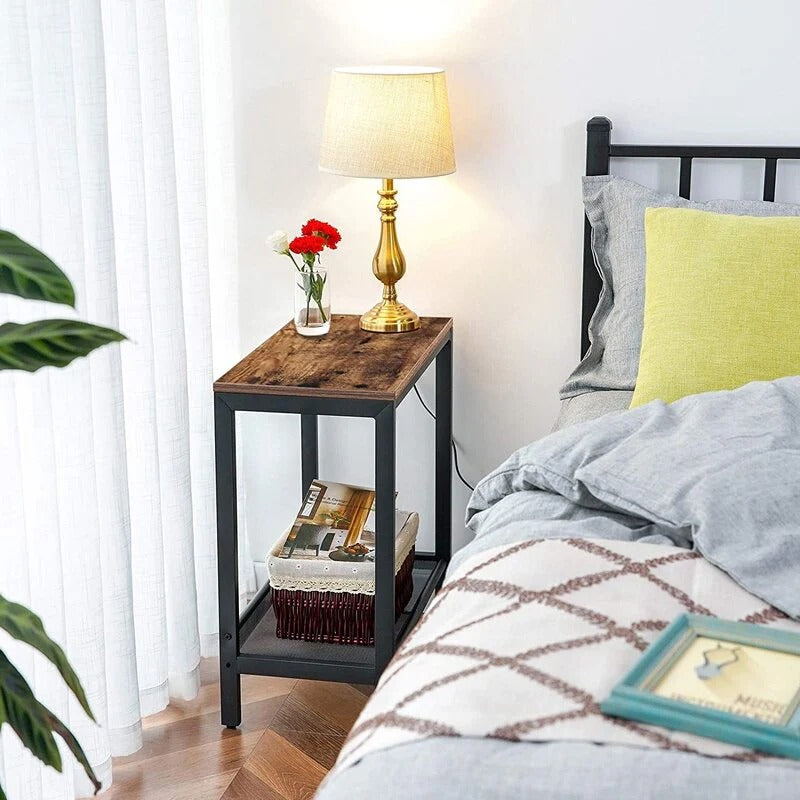 Sandra Iron Nightstand Bed Side Sofa Table