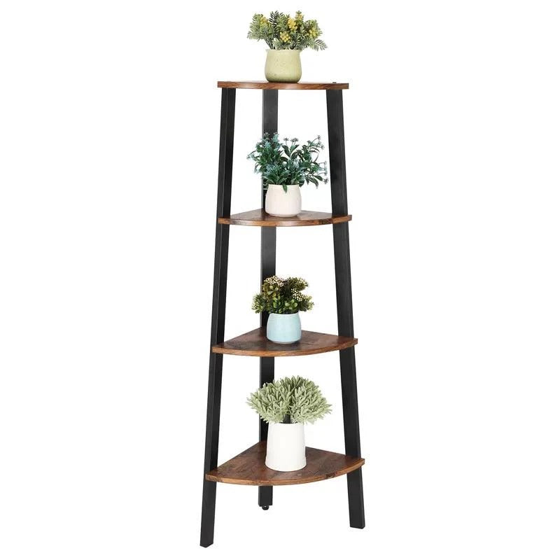 Joshy Corner Lounge Living Room Bookcase Organizer Rack Decor