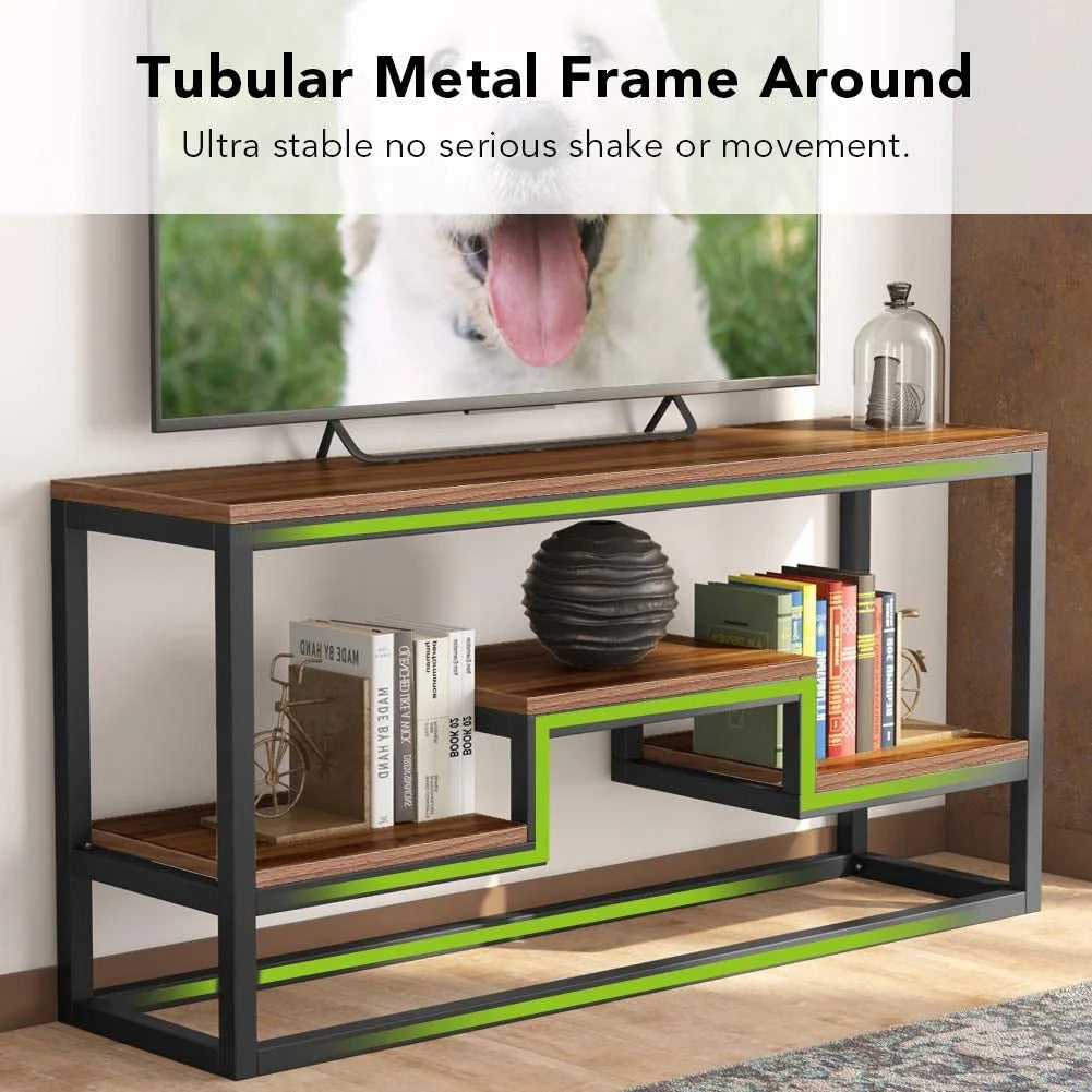 The Paysan Bookcase Shelve Console Table Decor