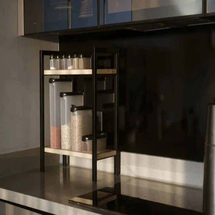 Twin Ledge Tea Spice Organizer Storage Kitchen Rack