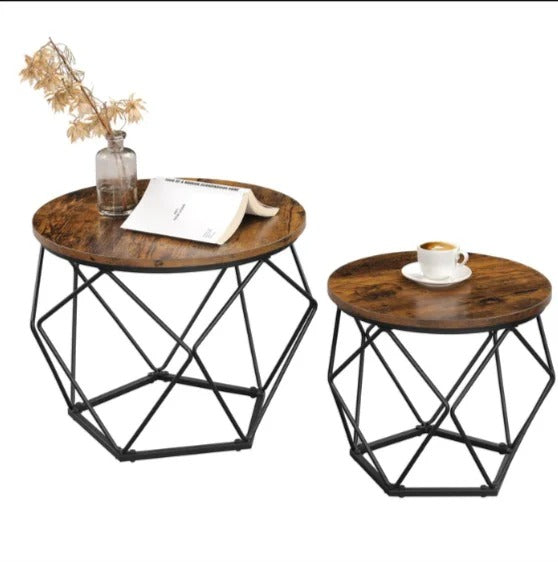 Keema Bunching Living Drawing Room Centre Nesting Coffee Tables (Set of 2)