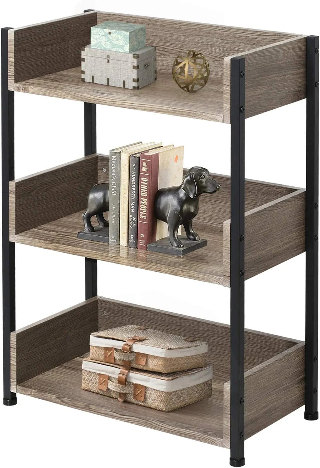VECELO Organizer Lounge Bookcase Shelve Storage Rack Decor