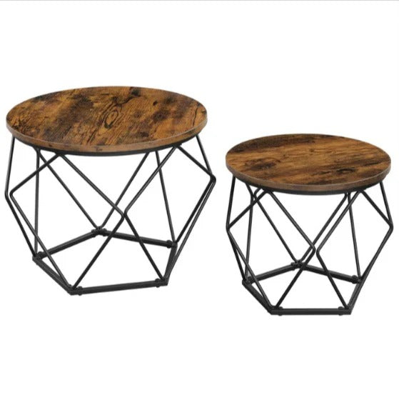 Keema Bunching Living Drawing Room Centre Nesting Coffee Tables (Set of 2)