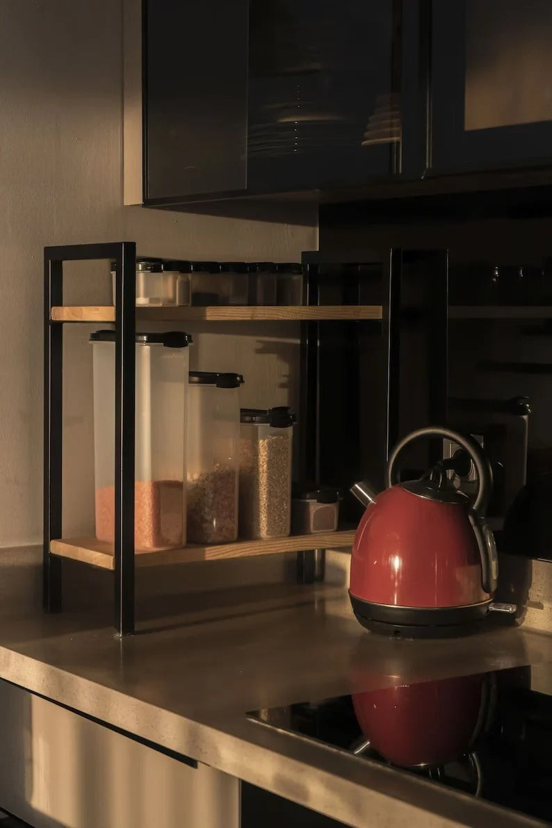 Twin Ledge Tea Spice Organizer Storage Kitchen Rack