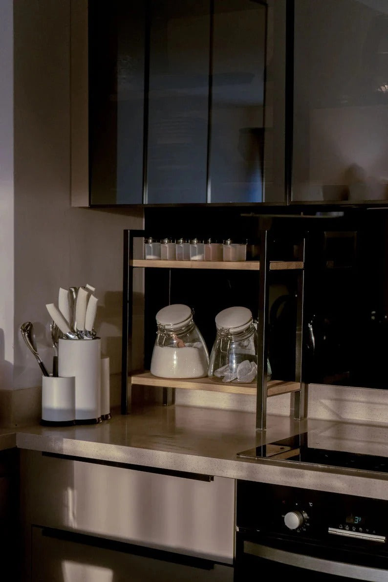 Twin Ledge Tea Spice Organizer Storage Kitchen Rack