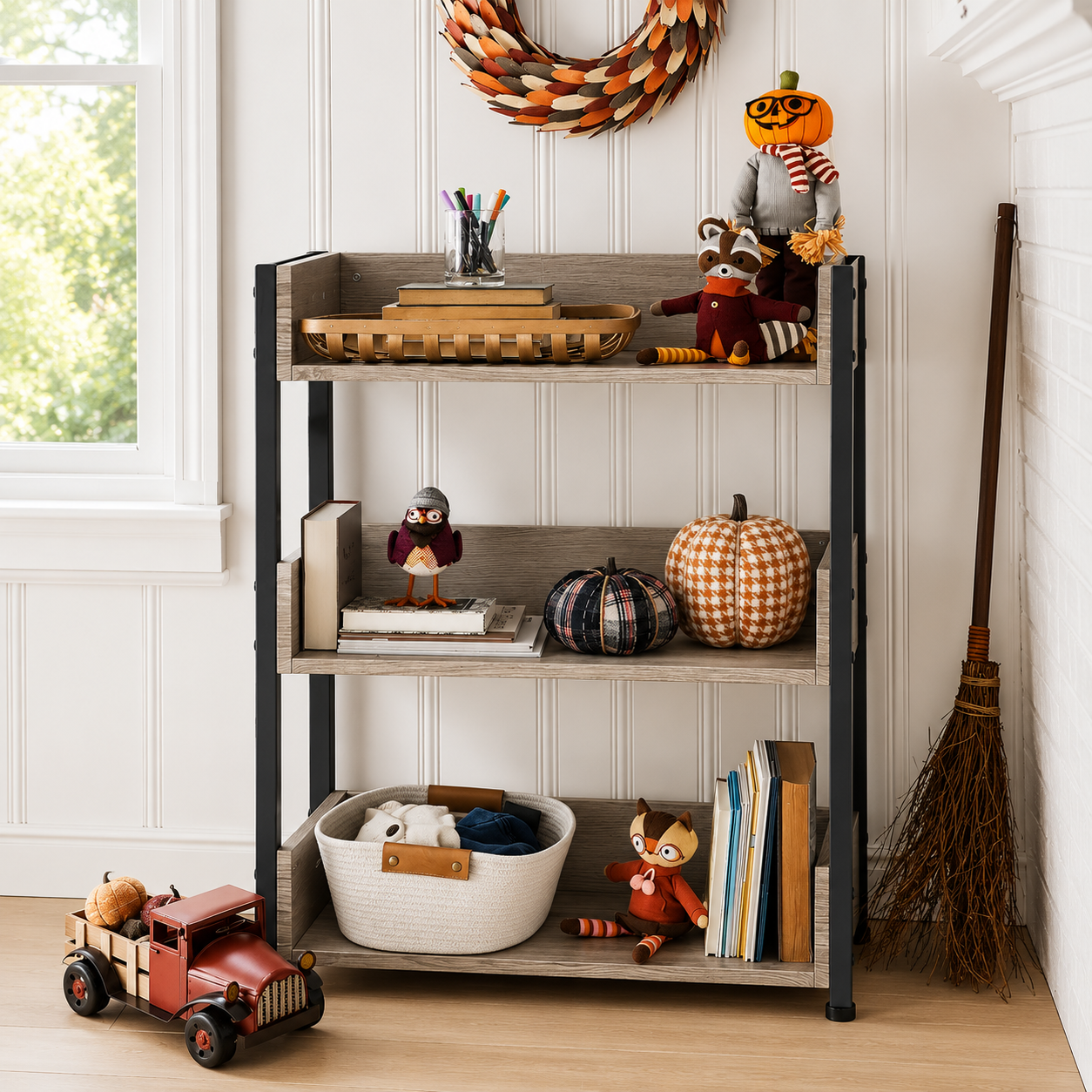 VECELO Storage Rack Decor AJWPK
